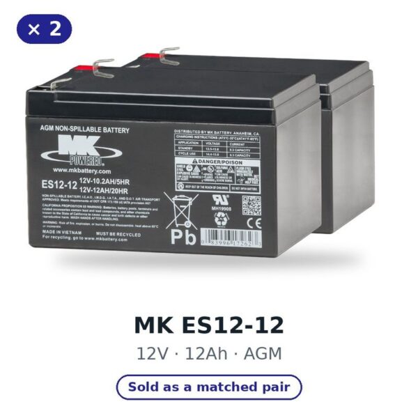 Golden Buzzaround LT 3-Wheel (GB107) Replacement Batteries
